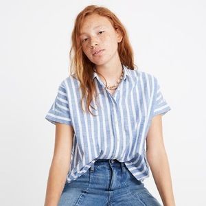 Madewell Cropped Button Down Shirt